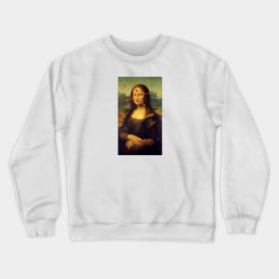 Gioconda - Mona Lisa instagram filters - Love Hearts Crewneck Sweatshirt